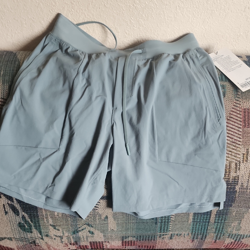 Lululemon Athletica Light Blue Athletic Shorts